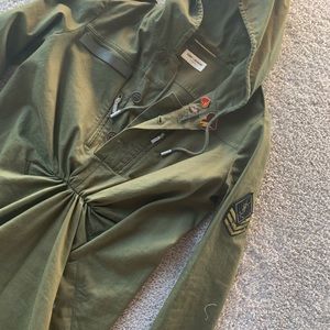 Saint Laurent hooded parka dress